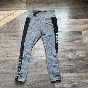 PINK Victoria's Secret Gray and Black size Small Leggings